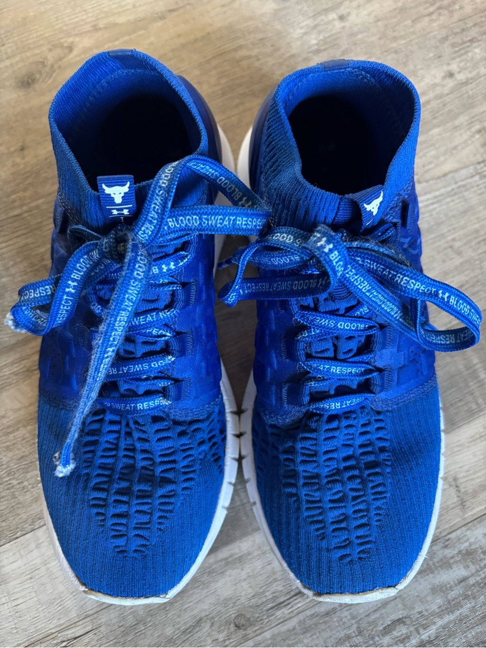 Under Armour Women’s Royal Blue Knit Training Sneakers